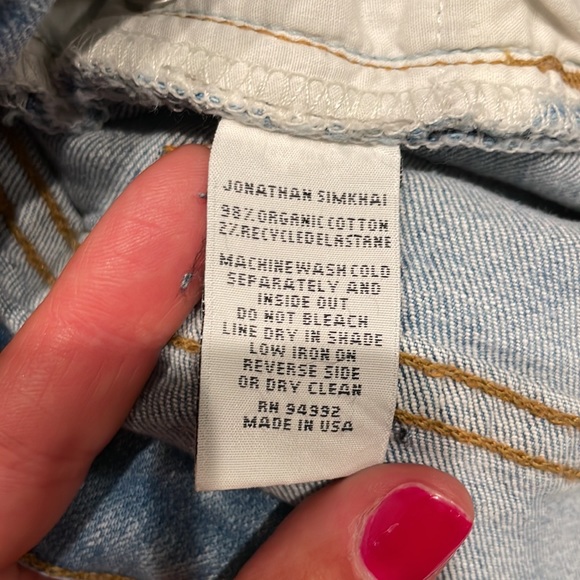 Jonathan Simkhai The River Straight Denim Jeans size 27 - Picture 10 of 11